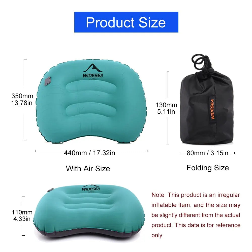 Widesea Portable Inflatable Camping Pillow